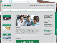 Tablet Screenshot of lindner-versicherungsbuero.de